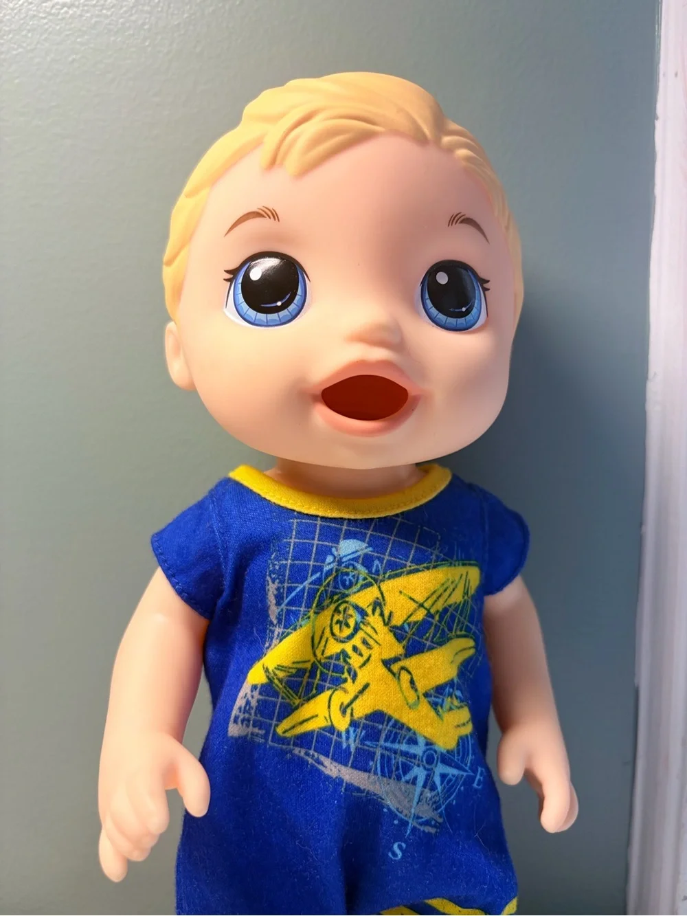 Hasbro Baby Alive Super Snacks Snackin Luke Blonde Boy Some Accessories 2015